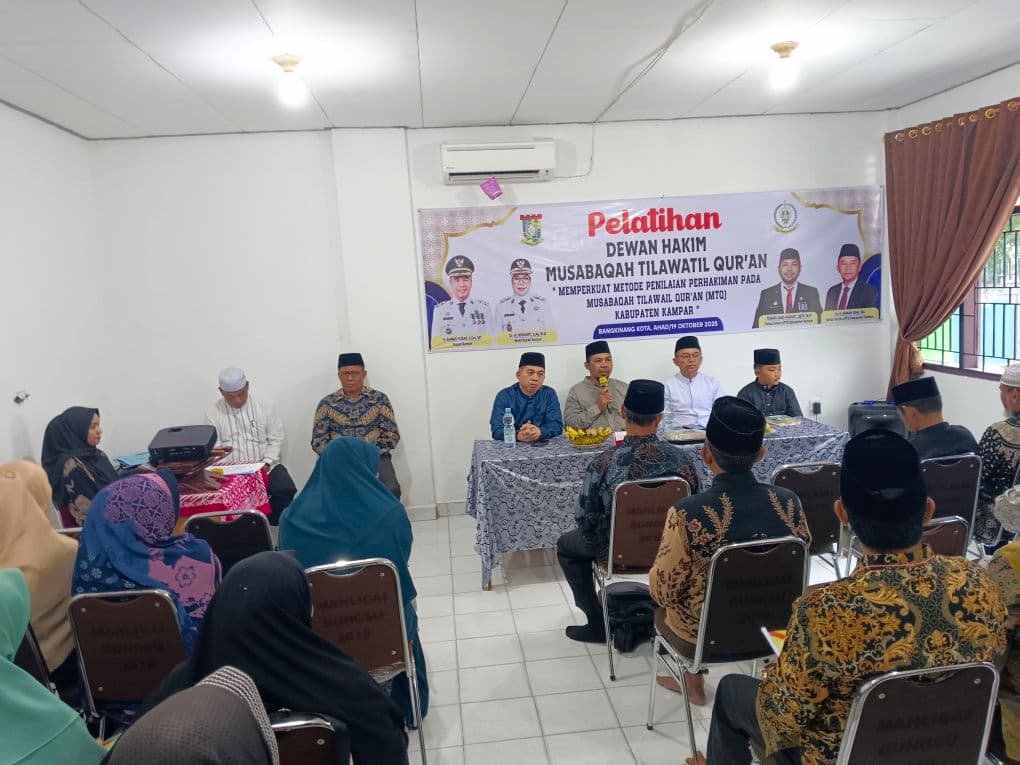 LPTQ Kampar Gelar Pelatihan Dewan Hakim MTQ: Perkuat Kualitas, Profesionalisme dan Metode Penilaian Perhakiman Jelang Pelaksanaan MTQ Kampar 2025