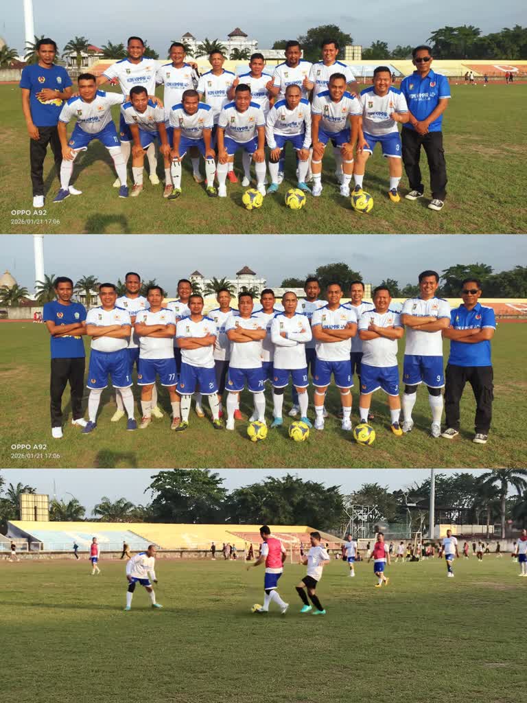 Latihan Perdana Sengit, Tim Asuhan Ketua KONI Kampar M. Yasir Menang Tipis 6–4